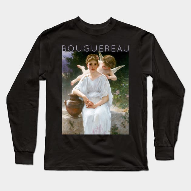 William-Adolphe Bouguereau - Whisperings of Love Long Sleeve T-Shirt by TwistedCity